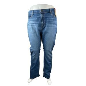 NEW Levi's Women's Blue High Rise Loose Straight Bootcut Denim Jeans Pants 24W